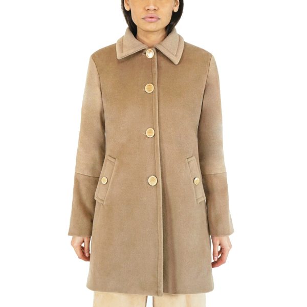 Cappotto beige 100% lana vergine - immagine 2