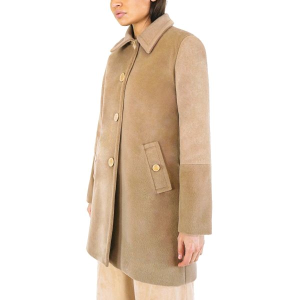 Cappotto beige 100% lana vergine - immagine 3
