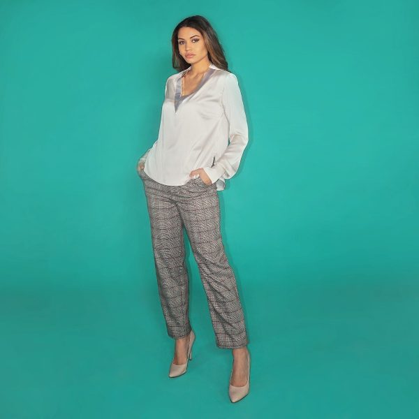 Pantalone in microfibra
