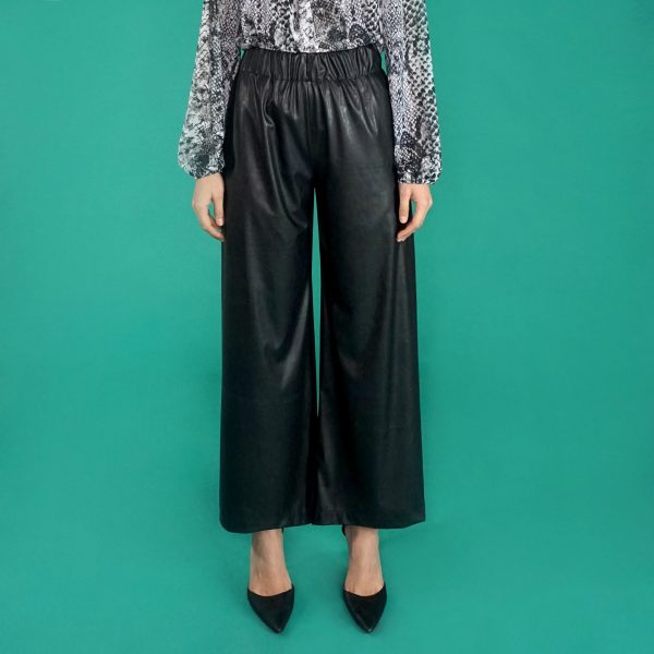Pantalone in semilpelle stretch - immagine 2