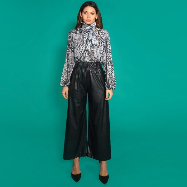 Pantalone in semilpelle stretch